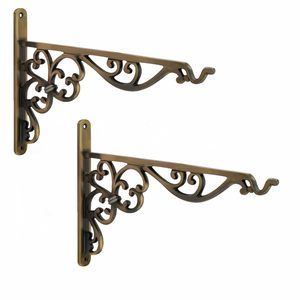 Cintre mural traditionnel en laiton fabriqué à la main pour support mural Diwali pour jardinières lanterne Diya et mangeoires à oiseaux - Product Image 3