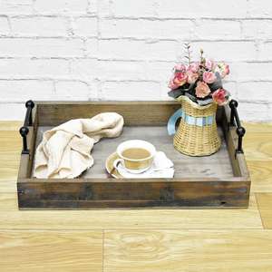 Luxury 304 Stainless Steel Rectangular <b>Serving</b> <b>Tray</b> Handles | Mirror Finish Dishwasher Safe European Simplicity Design Bar - Product Image 6