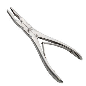 Rongeur Óseo de Acción Compuesta, Manual, de Acero Inoxidable, Ligero, Curvo, 150 mm, Mordida de 4 mm, Instrumentos Quirúrgicos Reutilizables, Certificado CE - Product Image 1