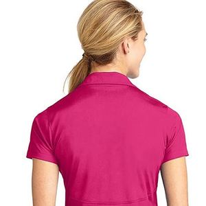 Polos de mujer de alta calidad de manga corta con logotipo personalizado, polos de Golf ajustados, ropa informal de algodón transpirable de verano - Product Image 5
