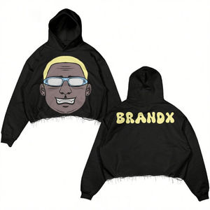 Sweat-shirt à capuche de sport deux pièces pour homme en coton de haute qualité Ensemble Streetwear brodé avec logo personnalisé pour l'entraînement d'hiver Décontracté - Product Image 5