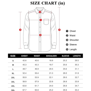 Chemises Oxford de coupe régulière pour hommes, chemises habillées 100% coton à manches longues pour hommes, chemises boutonnées décontractées - Product Image 6