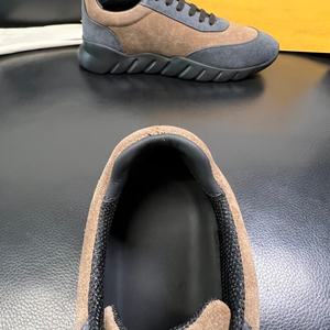 Chaussures de course pour hommes, style printemps-automne, best-seller, cuir et daim de haute qualité, chaussures décontractées d'extérieur personnalisées - Product Image 6