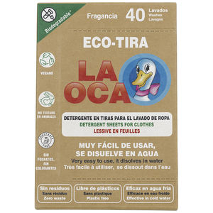 Detergente para ropa "LA OCA ECO TIRA" para lavar ropa, hojas ecológicas de calidad superior, novedad - Product Image 1