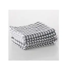 Теплые Роскошные сублимационные оптовая продажа пряжи окрашенное кухонное полотенце 100% хлопчатобумажные чайные полотенца