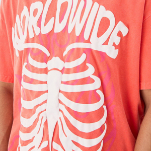 2025 New Heavyweight 100% Cotton T-Shirt 250gsm Short-Sleeved Casual Design Wholesale Printed T-Shirt - Product Image 6