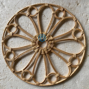 Mantel Individual tejido de ratán para boda Flor natural Mantel individual de ratán Decoración Adorno natural para el hogar Venta al por mayor de Vietnam - Product Image 3