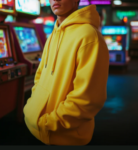 Sweat à capuche homme surdimensionné avec logo personnalisé de haute qualité 480 GSM polaire lourde 100% coton multicolore du Bangladesh - Product Image 6