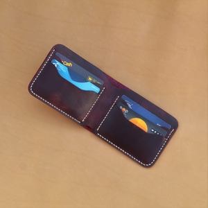 Porte-cartes élégant pour hommes Portefeuille Fait à la main Matériau souple Fonction RFID Portefeuilles courts en cuir à bas prix - Product Image 2