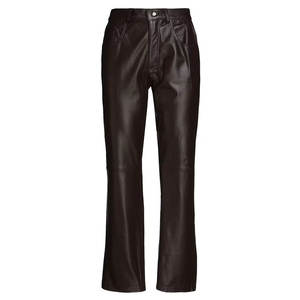 Pantalons en cuir pour femmes, style urbain, nouvelle collection, devant plat, service OEM, fabrication en usine avec options personnalisables - Product Image 1
