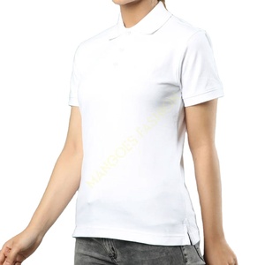 Polo de golf pour femmes sur mesure-Polo blanc classique avec logo brodé pour un confort d'été sec - Product Image 6