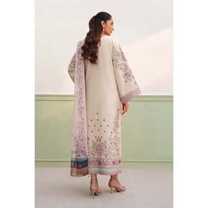 Conjunto de Traje de Seda Cruda Bordado para Mujer UF-4385 - Product Image 2