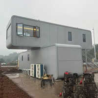 Maison-capsule préfabriquée de luxe, type Apple Cabin, avec design étanche à énergie solaire, pour salle de bain, bureau ou usage commercial.