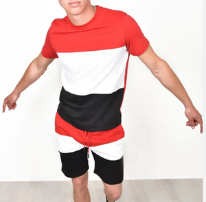 Ropa de entrenamiento y jogging de verano para hombre, conjuntos cortos para hombre, camisa de 2 piezas, pantalones cortos, chándales para hombre - Product Image 6