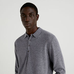 Polo de manga larga para hombre, cuello abotonado, venta al por mayor, camiseta, fabricante de Pakistán, Jersey de algodón, Polo para hombre - Product Image 6