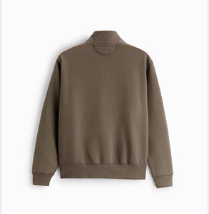 เสื้อกันหนาวผู้ชาย,ผ้าฟลีซคอตตอนมีซิปออกแบบโลโก้ได้ตามต้องการ - Product Image 3