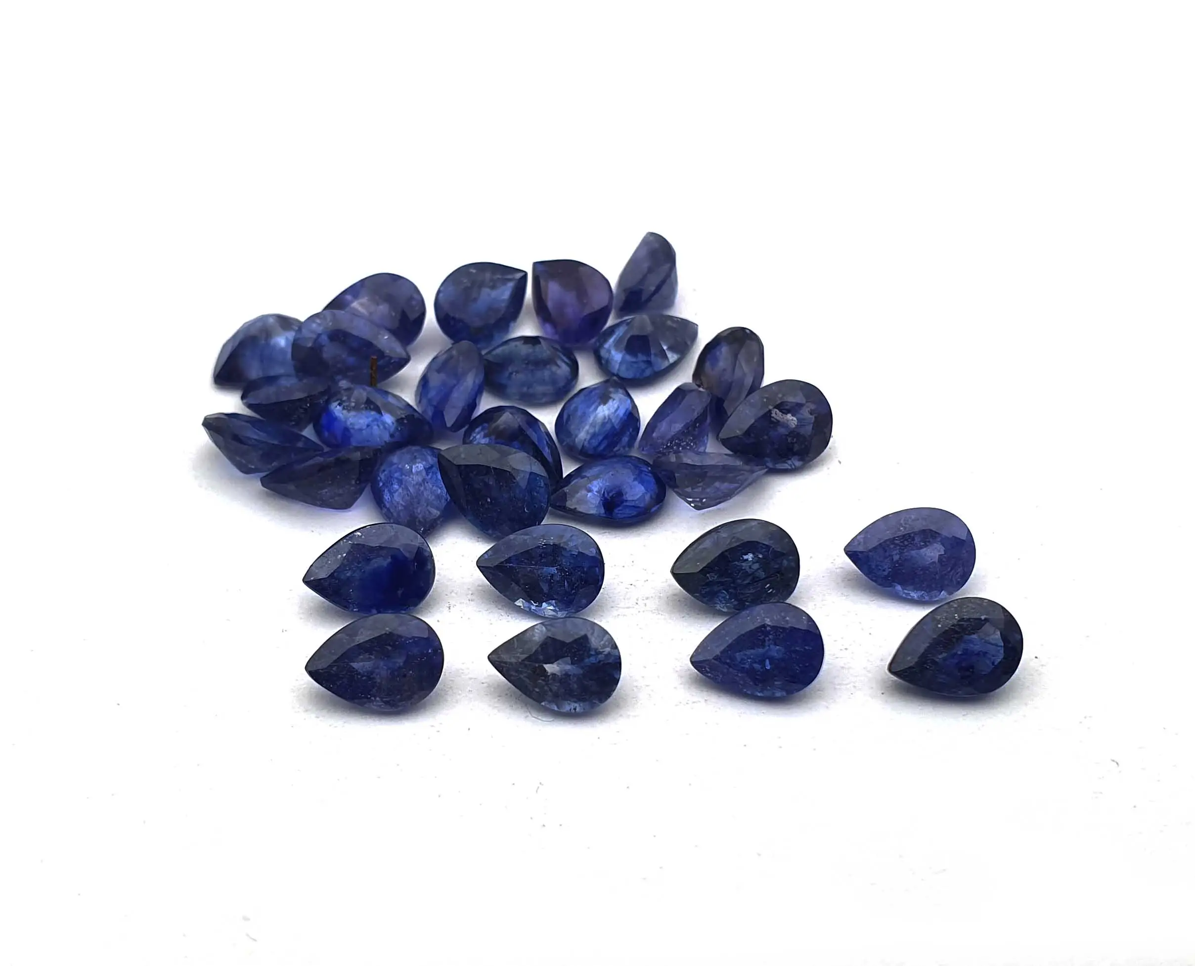 Blue Sapphire Mix Birnen schliff Edelstein Lot, Saphir facettierter loser Stein, natürlicher Saphir für die Schmuck herstellung 3x5 bis 10x14mm