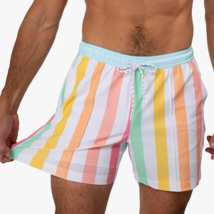 Pantalones cortos de verano de secado rápido personalizados al por mayor para hombre, tabla de natación con estampado, pantalones cortos de playa para hombre - Product Image 3