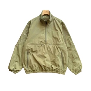 Haute qualité en gros Logo personnalisé hommes 1/4 fermeture éclair col montant coupe-vent léger quart fermeture éclair vestes de survêtement pour hommes - Product Image 2