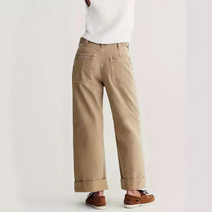 กางเกงยีนส์ทรงแบ็กกี้ขาตรงวินเทจของผู้หญิงกางเกงยีนส์ผ้าฝ้ายฟอกสีเข้มเอวสูงสตรีทฮิปฮอปสำหรับระบายอากาศ - Product Image 3