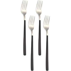 Ensemble de 4 couverts en acier inoxydable, idéal pour la cuisine, l'hôtel, la maison, la couleur argentée, les couverts finis - Product Image 1