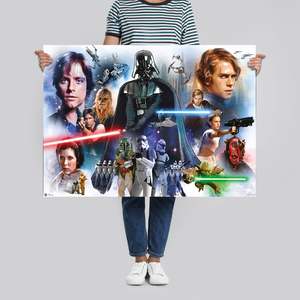 Modern Style Star Wars Episode 1 to 6 Characters <b>Poster</b> Wall Decor Made of Paper - Product Image 4
