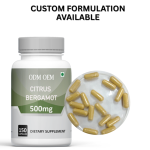 Suplemento herbal Cápsula orgánica de bergamota cítrica Cápsulas para la salud cardiovascular y del corazón Suplemento cítrico - Product Image 2