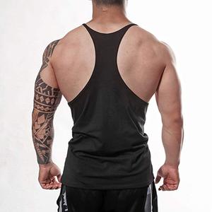 Débardeur Stringer personnalisé 100% coton pour hommes Gym Bodybuilding - Product Image 2