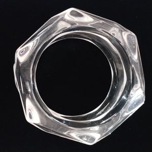 Bracelet jonc en résine artistique transparente au design élégant, magnifique bijou fantaisie naturel à facettes, modèle de Noël, vente en gros pour femme - Product Image 5