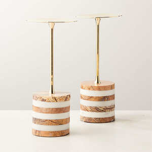 โมเดิร์นGlitter Finishingอลูมิเนียมเชิงเทียนหรูหราออกแบบเชิงเทียนอุตสาหกรรมคุณภาพตกแต่งบ้านตกแต่งตาราง - Product Image 6