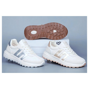 Nuevas Zapatillas Deportivas Retro con Rayas Metálicas para <span class=keywords><strong>Mujer</strong></span>, Venta al Por Mayor, Fabricante OEM, Personalizadas, <span class=keywords><strong>de</strong></span> Caña Baja, Casuales, para Correr - Product Image 1