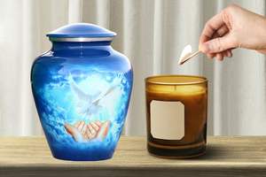 Urne funéraire artisanale pour cendres d'adultes, pour cendres d'animaux, conteneur de sépulture pour restes d'animaux, urne funéraire commémorative - Product Image 5