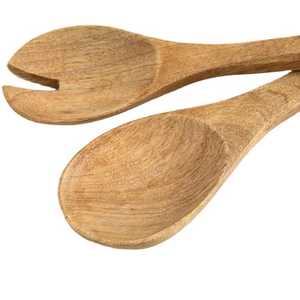 Couverts en émail en bois de mangue au Design Unique, service à salade ou cuillère de qualité supérieure, Gadgets de cuisine au Look Simple, ensemble de couverts en bois personnalisés - Product Image 4