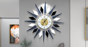 Horloge murale en métal faite à la main de qualité Standard pour chambre salon et salle d'étude décoration horloge murale - Product Image 4