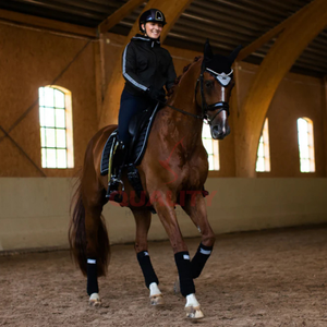 Couvre-oreilles de cheval lavable et respirant bonnet de mouche au crochet doux et léger fabriqué au Pakistan adapté à l'entraînement d'équitation - Product Image 3