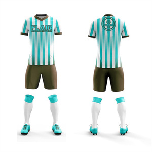 Best Quality Custom Design Breathable Comfort Soccer Jersey Uniform Sets OEM Service for Youth Men Players Automated Cutting - Product Image 2