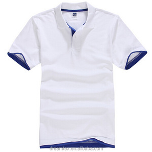 T-shirt polo simple vierge pour hommes avec logo OEM personnalisé imprimé sur un design - Product Image 5