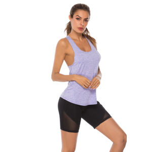 Vente chaude Dames Femmes XS Taille Logo Personnalisé Racer Back Bralette Top Casual Workout Débardeur en Jersey Tissu - Product Image 5