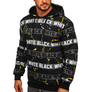 Sweat à capuche à sublimation pour hommes 100% motif imprimé en tissu polaire polyester pour l'hiver vente en gros sur mesure - Product Image 4