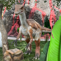 Modèles de dinosaures animatroniques réalistes pour intérieur, en métal, taille et couleur personnalisables, pour aire de jeux publique, parc d'attractions, centre commercial