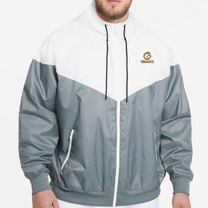 Chaquetas Cortavientos con Capucha y Logotipo de Diseño Personalizado Nuevas del 2025, Chaquetas para Correr con 100% Poliéster, Manga Larga, Impermeables y de Secado Rápido para Hombre - Product Image 1