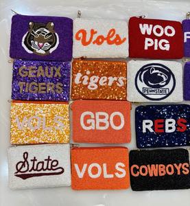 Women's Bohemian Clutch Purses Pom Pom <b>Shells</b> <b>Beaded</b> Fringe Finish Colorful Coin-Sling Bag Zipper Closure Embroidery Decoration - Product Image 6