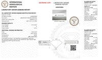 Diamantes Sintéticos Cultivados en Laboratorio PDM Gems 2026, Certificados por IGI y GIA, Color D, 0.7ct, D VVS2, Corte Esmeralda, HPHT, Blancos
