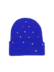 หมวกบีนนี่ประดับเพชรเทียมแบบยูนิเซ็กซ์ รุ่นใหม่ปี 2025 สำหรับฤดูหนาว อุ่นสบาย แฟชั่นทันสมัย รับผลิตตามสั่ง ขายส่ง - Product Image 5