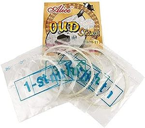 Juego de cuerdas para Oud Alice AOD-11 de 5 cuerdas - Nylon transparente y cobre plateado - Product Image 2