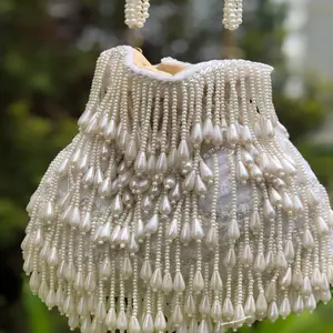 Monederos de diseño de cristal para mujer, carteras de poli hechas a mano, bolso de mano, material increíble en creación M