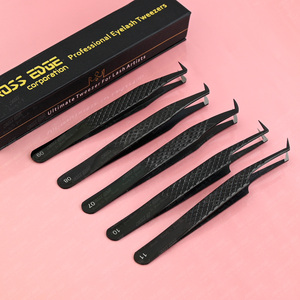 Đánh giá hàng đầu khối lượng Nga lông mi 90 độ Angled Lash nhíp mở rộng lông mi kim cương Grip Fine-Point khối lượng fan tạo ra - Product Image 6