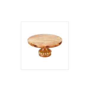 Assiette de fruits en bois massif à double couche pour la maison et la maison, support à gâteau en bois pour la maison, l'hôtel et la table. - Product Image 3