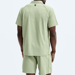 Chemises professionnelles en coton pour hommes, style gothique, col à revers, manches courtes, anti-plis, tricotées, imprimées, brodées, personnalisables - Product Image 4