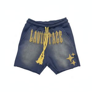 Fabricante de Ropa, 100% Algodón Felpa, Ropa Urbana, Lavado Ácido, Impresión Puff, Pantalones Cortos para Hombre, Servicio OEM, Cómodos y de Secado Rápido - Product Image 4